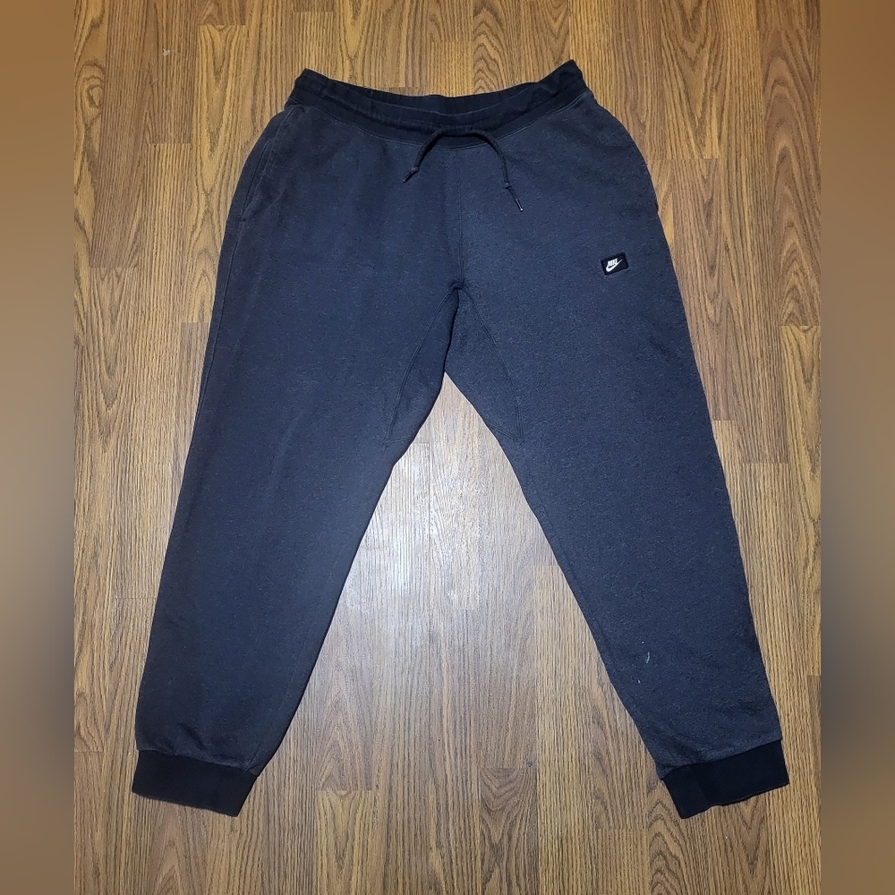 Y2k Nike Tech Fleece Pants Gray Men's Xl Running Performance Joggers D11